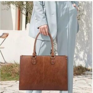 LOVEVOOK Laptop Bag Tote, 15.6 Inch Laptop, USB Port EUC